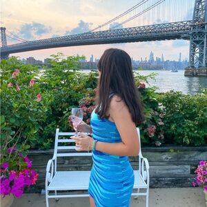 Golden daze blue dress